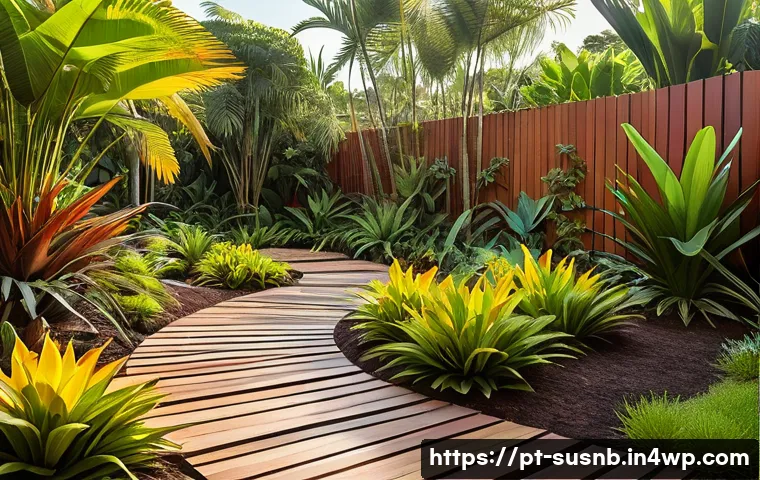 친환경 조경 디자인의 이점 - A vibrant sustainable garden in Brazil featuring native plants such as yellow ipê trees in full bloo...